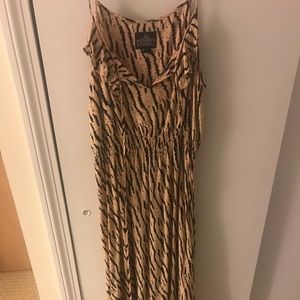 ANGIE “zebra” print maxi dress